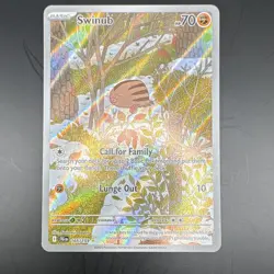 The Pokemon Company Pokemon TCG Swinub IR 165/159 70 HP Reverse Holo Eng - Image 1