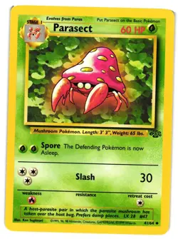 Pokemon TCG Parasect 41/64 Uncommon Unlimited NM - Image 1
