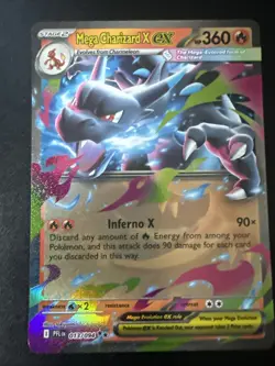 Mega Charizard X EX 13/94 - Phantasmal Flames Pokemon TCG Double Rare - NM - Image 1