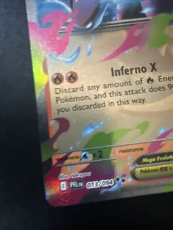 Mega Charizard X EX 13/94 - Phantasmal Flames Pokemon TCG Double Rare - NM - Image 3