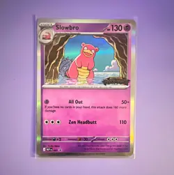 Pokemon TCG Slowbro 83 Reverse Holo Rare 130 HP 2026 (STAFF PROMO) - Image 1