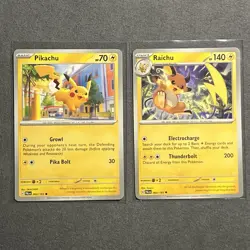 Pikachu Raichu Evolution Bundle Paldea Evolved Pokemon TCG - Image 1