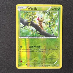 Weedle Reverse Holo 3/146 XY Base Set Pokemon Card - Image 2