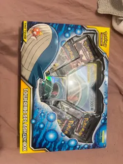 Pokemon TCG Towering Splash GX Box Factory Sealed Damaged Box Team Up 2019 - Image 1