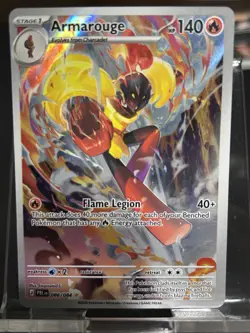 Nintendo Pokemon TCG Armarouge 086/084 Illustration Rare Full Art Holo - Image 1