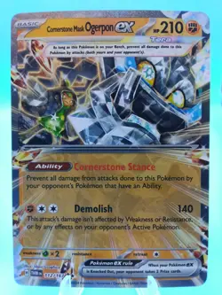 2024 Pokemon Twilight Masquerade Cornerstone Mask Ogerpon Ex #112 - Image 1