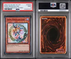 PSA 9 Mint YuGiOh Dark Magician Girl LDS3-EN082 Red Ultra Rare 1st Edition Foil - Image 3