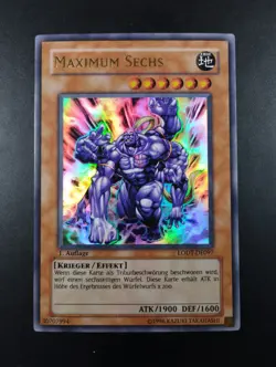 YUGIOH 2008 | MAXIMUM SIX | LODT-DE097 | 1ST | OLD PRINT GERMAN | EX-NM (LP) - Image 1