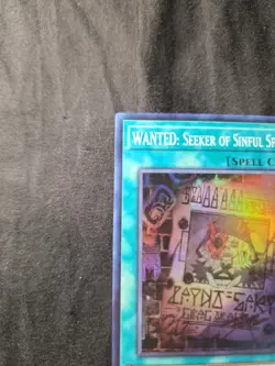 Yugioh TCG WANTED: Seeker of Sinful Spoils RA03-EN074 SR Near Mint - Image 4
