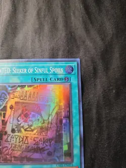 Yugioh TCG WANTED: Seeker of Sinful Spoils RA03-EN074 SR Near Mint - Image 5