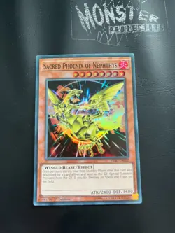 YUGIOH SACRED PHOENIX OF NEPHTHYS SUPER RARE HISU-EN012 1ST EDITION - Image 1