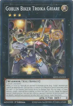 Goblin Biker Troika Griare - MP25-EN353 - NM - Common - 1st ed - Yugioh - Image 1