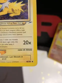 Pokemon TCG Light Jolteon Neo Destiny Card 48/105 Regular LP - Image 5