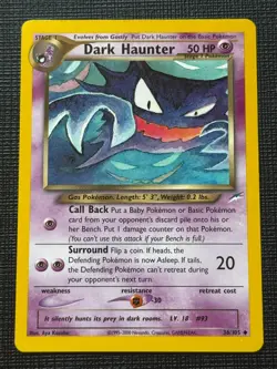 Pokemon Dark Haunter Neo Destiny Card 36/105 Uncommon Non Holo - Image 1