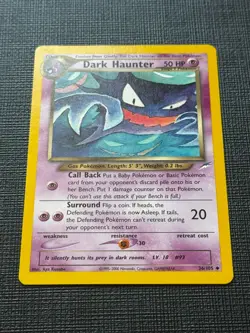 Pokemon Dark Haunter Neo Destiny Card 36/105 Uncommon Non Holo - Image 2