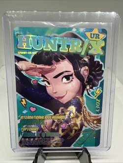 KAYOU Kpop Demon Hunters CCG HUNTRIX ZOEY UR Card KPDH01-UR-003 - Image 1