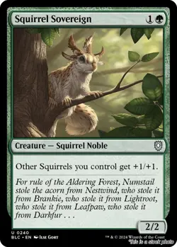 MTG Squirrel Sovereign Card #240 Commander: Bloomburrow NM Magic - Image 1
