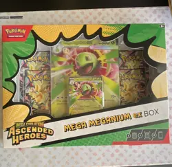 Pokemon TCG Ascended Heroes Mega Meganium ex Box Promo Oversized 2 Cards 2025 - Image 1