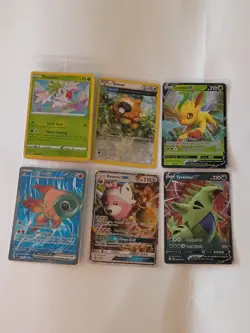 Pokemon Sealed Promo-Leafeon-Tyranitar Full Art-GX-Full Art Holo Card Lot - Image 1