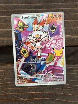 Pokemon Scorbunny 053 Promo Full Art Holo Card English Mega Evolution Promo 2026 - Image 1