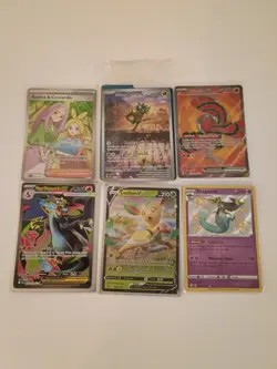 Pokemon Leafeon Promo-Sealed Promo-SV-Mega Charizard X-Full Art Holo Card Lot - Image 1