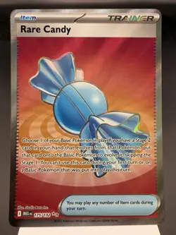 Rare Candy 175/132 - Full Art Ultra Rare - Mega Evolution Pokemon Card NM - Image 1