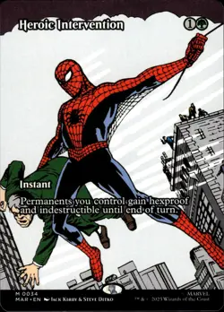 Heroic Intervention - Mythic Borderless 0034 - Marvel's Spider-Man - MTG - Image 1