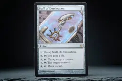 Magic: The Gathering Rare Fifth Dawn Staff of Domination (Lightly Played) - Image 1
