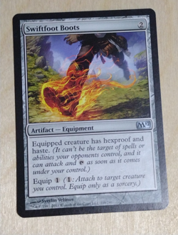 Swiftfoot Boots - MTG M12 Core 212 Light Play Magic the Gathering Artifact - Image 1