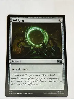 Sol Ring 213 NM Marvel Super Heroes Commander MTG D - Image 1