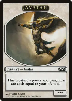 Avatar Token - #1 (Ajani Goldmane) - Magic Core Set 2010 - NM MTG - Image 1