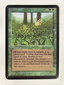 Kudzu Alpha LP Light Play MTG Magic The Gathering - Image 1