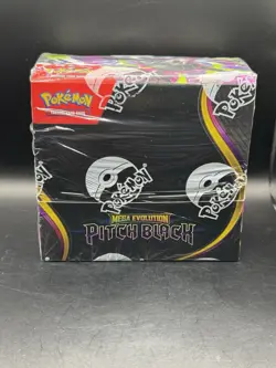Pokemon TCG Mega Evolution Pitch Black Booster Box Sealed - Image 1