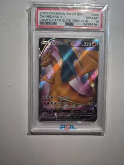 Pokemon 2020 Charizard v HOLO SWSH#050 GEM MT PSA 10 CHMPN.PATH ELITE TRNR. BOX - Image 4