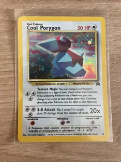 Pokemon Cool Porygon Black Star Promo #15 Near Mint Holo Vintage WOTC - Image 3