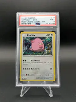 Pokemon TCG Chansey Holo 10/12 Promo McDonald's 2018 PSA 9 Mint LOW POP 4! - Image 1