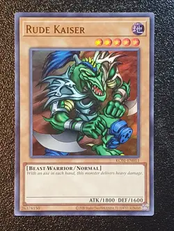 Yugioh KC01-EN011 Rude Kaiser Ultra Rare MINT - Image 1