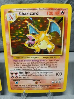 1999 Pokemon TCG Charizard Base Set #4/102 Rare Hole Charmander # 46/102 Charmel - Image 2