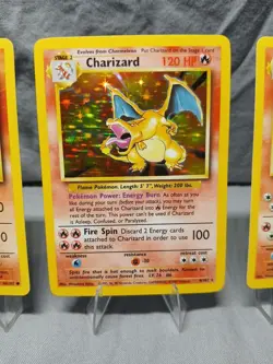 1999 Pokemon TCG Charizard Base Set #4/102 Rare Hole Charmander # 46/102 Charmel - Image 4