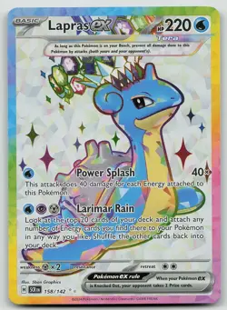 Pokemon Lapras ex 158/142 Stellar Crown Ultra Rare Holo NM - Image 1