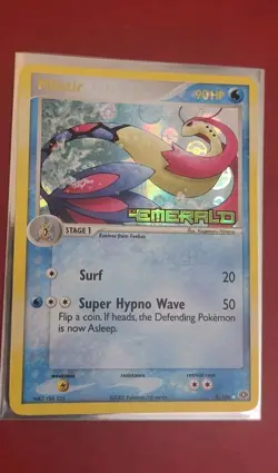 Pokemon TCG Milotic Emerald Stamp Reverse Holo 8/106 Near Mint! - Image 2
