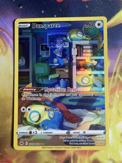 Pokemon TCG Dunsparce Crown Zenith: Galarian Gallery GG23/GG70 Rare Full Art - Image 1