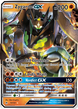 Zygarde GX 73/131 Holo GX Rare Forbidden Light Pokemon Near Mint - Image 1