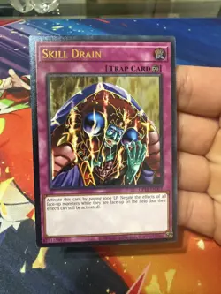 Yugioh Skill Drain OP19-EN003 Ultimate Rare UTR Unlimited Edition NM - Image 3
