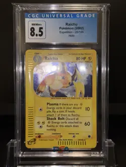 CGC 8.5 Raichu 2002 Expedition 25/165 Holo Pokemon Card - Image 2