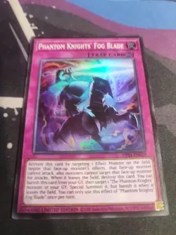 Yugioh! Phantom Knights' Fog Blade (Alternate Art) UP01-EN019 Super Rare LTD NM - Image 1