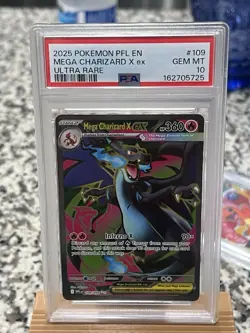 Mega Charizard X EX 109/094 Ultra Rare Pfl En-Phantasmal Flames Pokemon PSA 10🔥 - Image 1