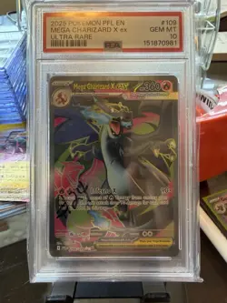Pokemon Mega Charizard X ex 109/094 Ultra Rare Holo PSA 10 EN - Image 1