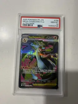 Mega Charizard X EX 109/094 Ultra Rare Phantasmal Flames Pokemon PSA 10 - Image 1