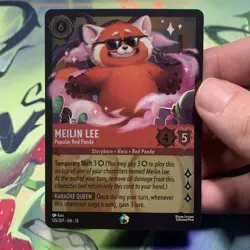 Ravensburger Disney Lorcana Meilin Lee Popular Red Panda 125/207 Foil Legendary - Image 1